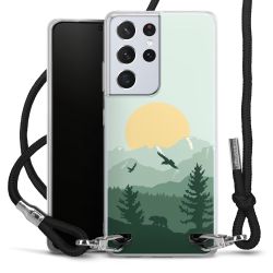 New Carry Case Transparent Stoff schwarz/silber