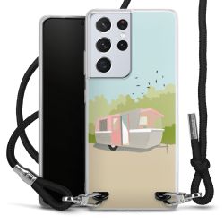 New Carry Case Transparent Stoff schwarz/silber