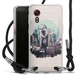 Carry Case Transparent Fabric black/silver