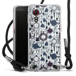 Carry Case Transparent Fabric black/silver