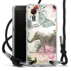 Carry Case Transparent Fabric black/silver