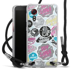 Carry Case Transparent Fabric black/silver