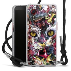 Carry Case Transparent Fabric black/silver