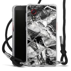 Carry Case Transparent Fabric black/silver