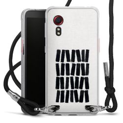 New Carry Case Transparent Stoff schwarz/silber