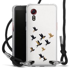 New Carry Case Transparent Stoff schwarz/silber