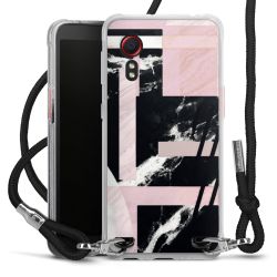 Carry Case Transparent Fabric black/silver