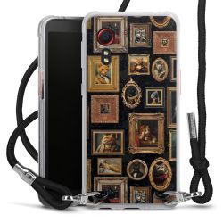 New Carry Case Transparent Stoff schwarz/silber