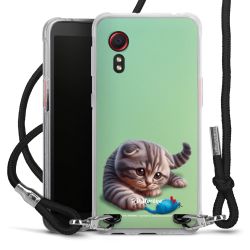 New Carry Case Transparent Stoff schwarz/silber