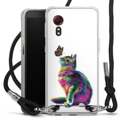 New Carry Case Transparent Stoff schwarz/silber