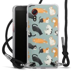 New Carry Case Transparent Stoff schwarz/silber