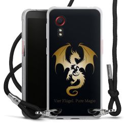 New Carry Case Transparent Stoff schwarz/silber