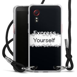 New Carry Case Transparent Stoff schwarz/silber