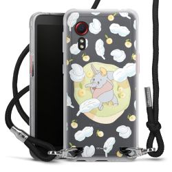 New Carry Case Transparent Stoff schwarz/silber