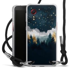 New Carry Case Transparent Stoff schwarz/silber