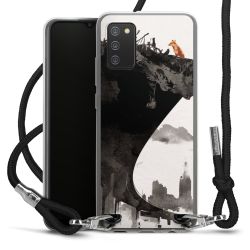 Carry Case Transparent Fabric black/silver