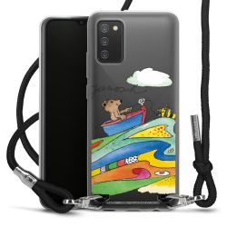 New Carry Case Transparent Stoff schwarz/silber