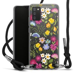 New Carry Case Transparent Stoff schwarz/silber