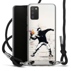 New Carry Case Transparent Stoff schwarz/silber