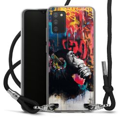 New Carry Case Transparent Stoff schwarz/silber