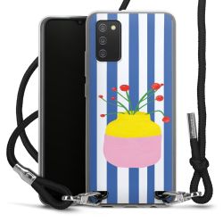 New Carry Case Transparent Stoff schwarz/silber