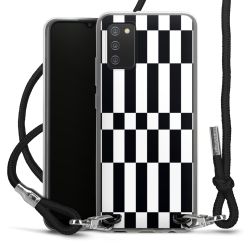 New Carry Case Transparent Stoff schwarz/silber