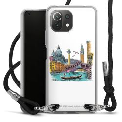 New Carry Case Transparent Stoff schwarz/silber