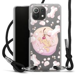 New Carry Case Transparent Stoff schwarz/silber