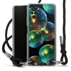 New Carry Case Transparent Stoff schwarz/silber