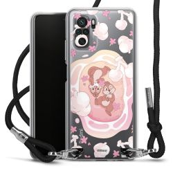 New Carry Case Transparent Stoff schwarz/silber