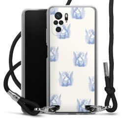 New Carry Case Transparent Stoff schwarz/silber