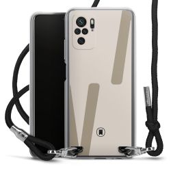 New Carry Case Transparent Stoff schwarz/silber