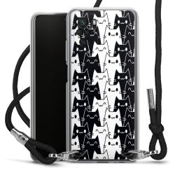 New Carry Case Transparent Stoff schwarz/silber