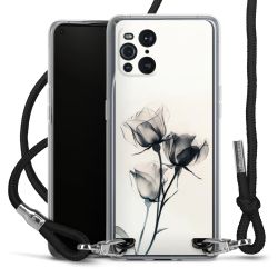 New Carry Case Transparent Stoff schwarz/silber