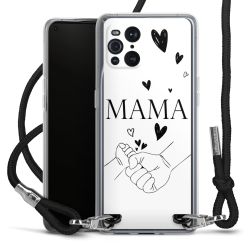 New Carry Case Transparent Stoff schwarz/silber