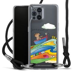 New Carry Case Transparent Stoff schwarz/silber