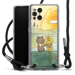 New Carry Case Transparent Stoff schwarz/silber