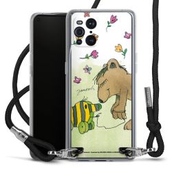 New Carry Case Transparent Stoff schwarz/silber