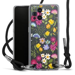 New Carry Case Transparent Stoff schwarz/silber