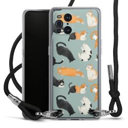 New Carry Case Transparent Stoff schwarz/silber