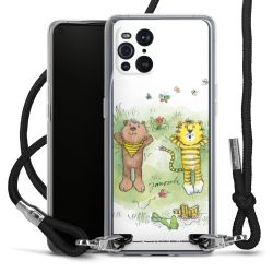 New Carry Case Transparent Stoff schwarz/silber