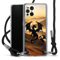 New Carry Case Transparent Stoff schwarz/silber