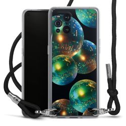 New Carry Case Transparent Stoff schwarz/silber