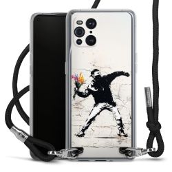 New Carry Case Transparent Stoff schwarz/silber