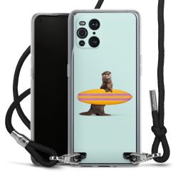 New Carry Case Transparent Stoff schwarz/silber