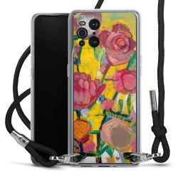 New Carry Case Transparent Stoff schwarz/silber