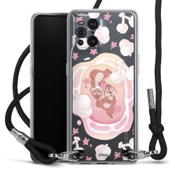 New Carry Case Transparent Stoff schwarz/silber