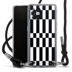 New Carry Case Transparent Stoff schwarz/silber