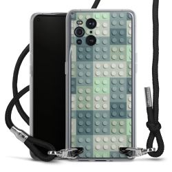 New Carry Case Transparent Stoff schwarz/silber