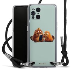 New Carry Case Transparent Stoff schwarz/silber